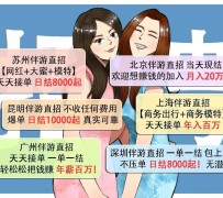 顺德北京伴游招聘 高薪招聘伴游背后另有隐情 原是需提供色情服务